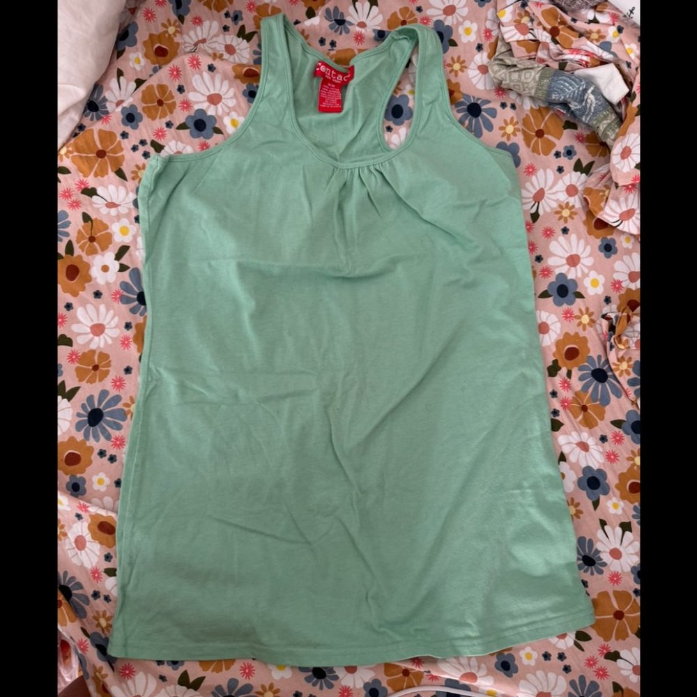 Green Sleeveless Shirt